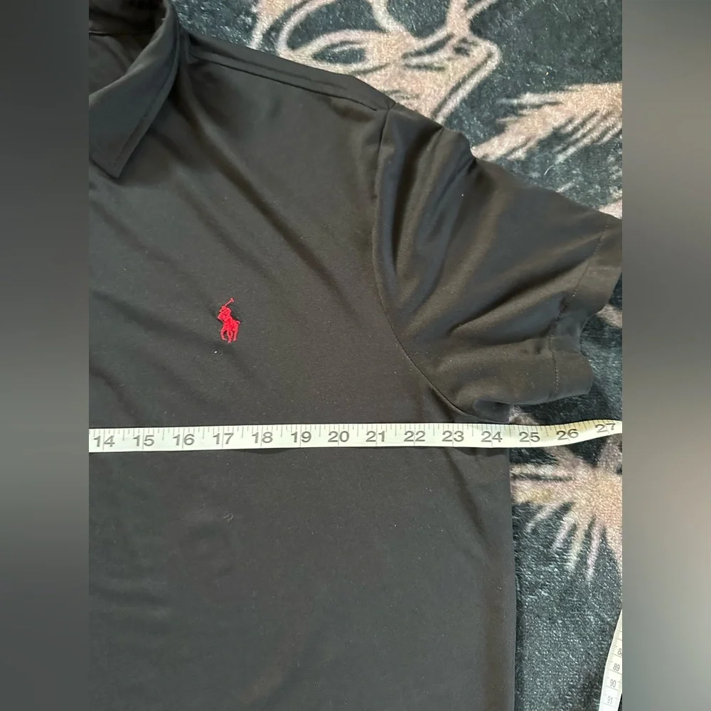 Polo by Ralph Lauren Black Shirt with‎ Red Emblem